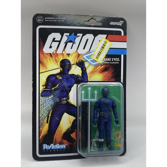 Snake Eyes Combat Gladiator G.I. Joe Super7 Reaction Action Figure Gi Joe - Picture 1 of 6
